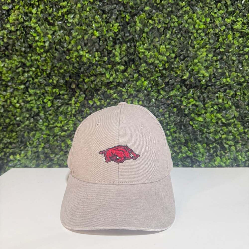 Arkansas Razorbacks Clean Up Adjustable Hat Gray